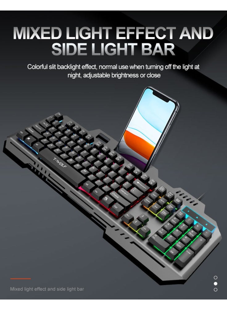 Nariele New Wired Illuminated Mechanical Tactile Keyboard - Image 3