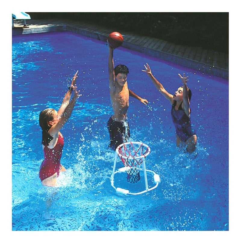 SWIMLINE Pool Basketball Hoop Floating Or Poolside Game With Real Feel Net & Float Foam For Kids & Adults Swimming Splash Super Hoops With Water Basketball Pools Toy Outdoor Summer 9162 - Image 2