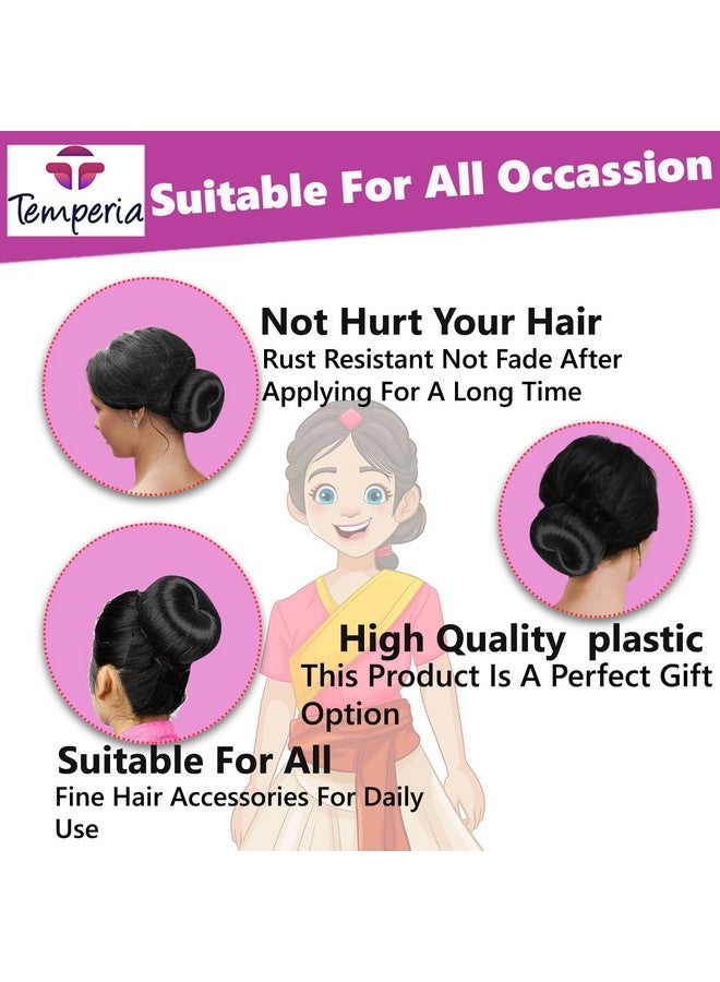 Temperia Hair Donut Bun Maker For Women & Girls - Puff Juda Bun Shaper - Hair Accessories For Women - Pack Of 3 (Small, Medium & Large) - Image 5