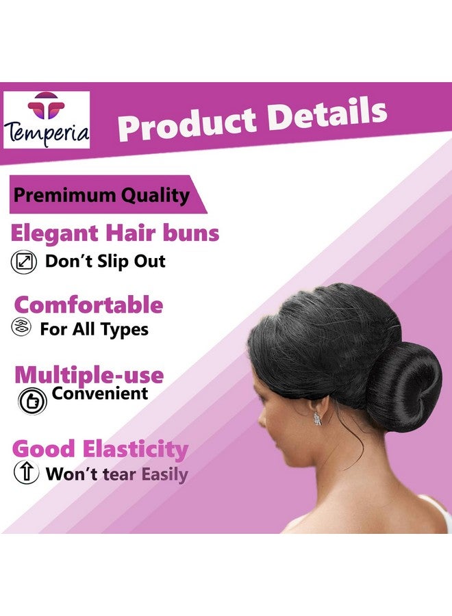 Temperia Hair Donut Bun Maker For Women & Girls - Puff Juda Bun Shaper - Hair Accessories For Women - Pack Of 3 (Small, Medium & Large) - Image 3