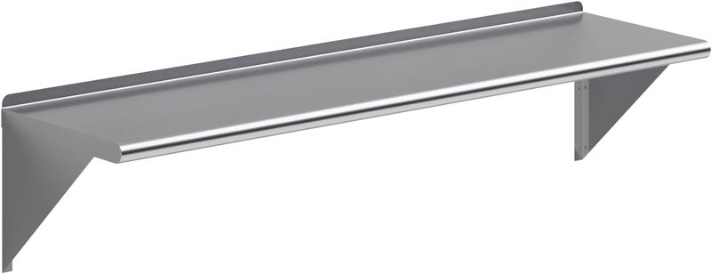 AmGood Stainless Steel Wall Shelf – Select from 47 Sizes. from 10 in. to 96 in. Long. from 6 in. to 24 in. Wide. - Image 2