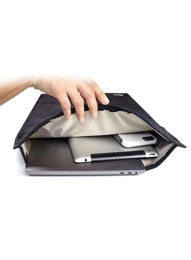 Mobile Phone Signal Shielding Package Car Keys, Pad, Laptop RFID Shielding Package A Generation Of Hair-Color:Black-Dimensions:25*28cm  - Image 3
