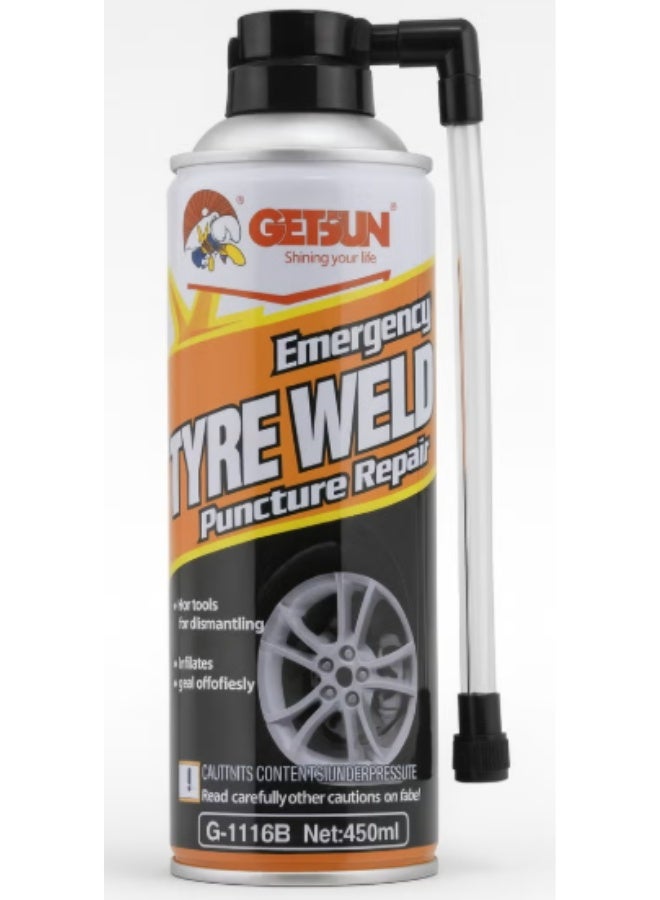 Getsun G-1116B ,450ml Emergency Tyre Weld Puncture Repair - Image 2