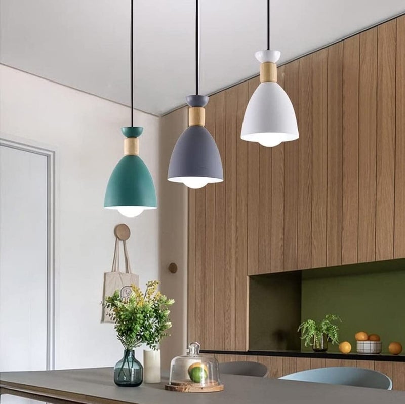 Lyse Decor Multi Color Hanging Lights for Living Room/Bedroom, Pendant Lights for Ceiling/Kitchen Counter/Hall and Balcony and Hanging Lamps for Home Decoration (Pack of 3) - Image 4