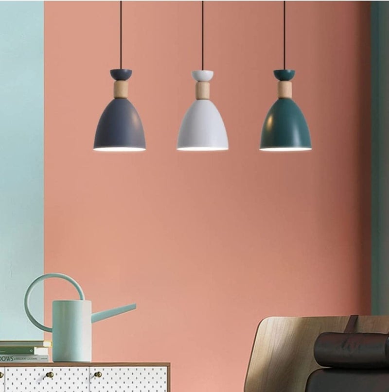 Lyse Decor Multi Color Hanging Lights for Living Room/Bedroom, Pendant Lights for Ceiling/Kitchen Counter/Hall and Balcony and Hanging Lamps for Home Decoration (Pack of 3) - Image 2