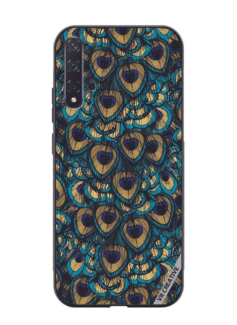 Protective Case Cover For Huawei Nova 5T Mor Pankh Design Multicolour