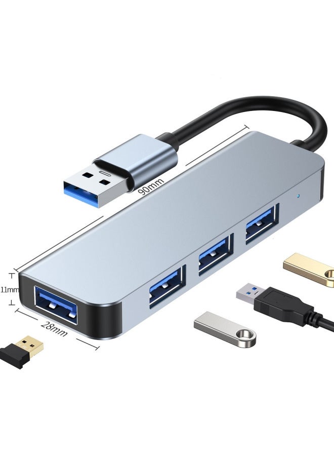 Two-to-seven Splitter Eight-in-one Docking Station Usb3.0 High-speed Transmission Hub Docking Station Multi-function Hub-Color:Usb3.0 4-in-1  - Image 1