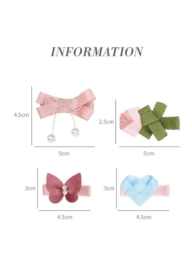 مجموعة من 10 دبابيس شعر على شكل فراشة، مشابك شعر فيونكة لطيفة للفتيات - Image 2