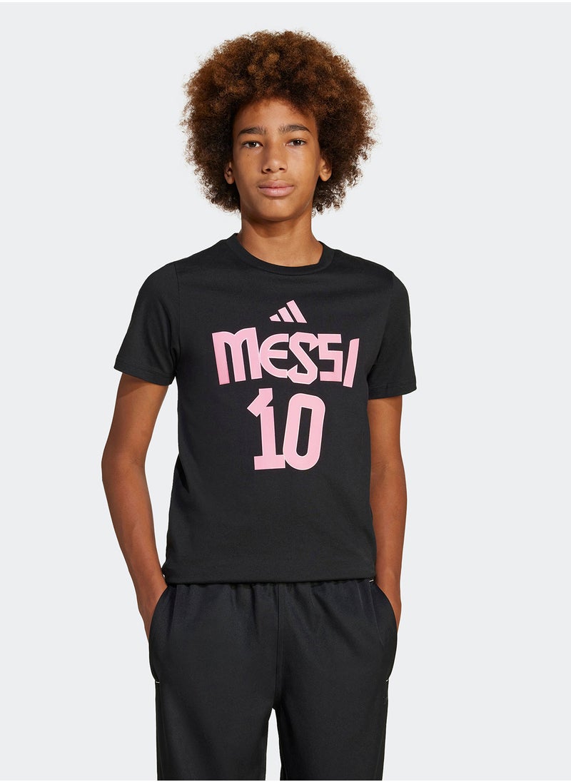 Adidas Kids Messi Name And Number Graphic T-Shirt  - Image 1