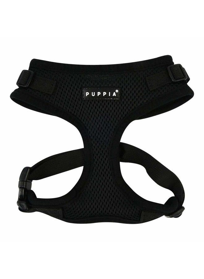 PUPPIA Authentic Puppia RiteFit Harness with Adjustable Neck, Black, Small - Image 1