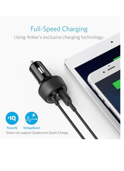 ANKER POWERDRIVE 2 ELITE WITH LIGHTNING CONNECTOR UN BLACK