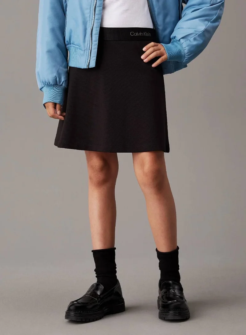 Flared Punto Milano Skirt