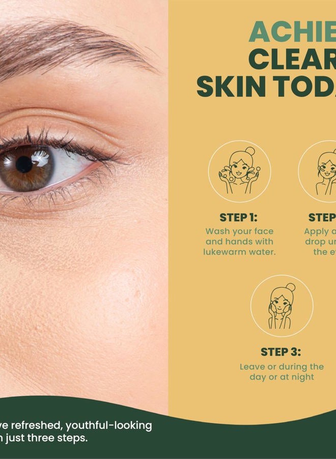 MUDMASKY Vitamin-Infused Eye Serum 30ml / 1.0 FL. OZ. - Skin Care Serum with Vitamin C & K, Reduces Dark Circles, Firms, Moisturizes, Hydrates, Restores Youthful Skin, Eye Care for All Skin Types - Image 4