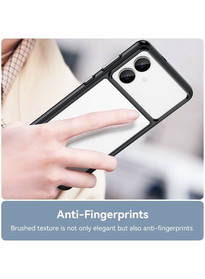 Samsung Galaxy S26 Edge Case – Shockproof Cover with Transparent Acrylic Back & Black Frame, TPU Edges – Durable Protective Design - Image 4