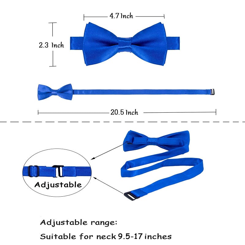 AWAYTR Child Kids Suspenders Bowtie Set - Adjustable Suspender Set for Boys and Girls (White, 30Inches (6 Years to 5 Feet Tall) - Image 3