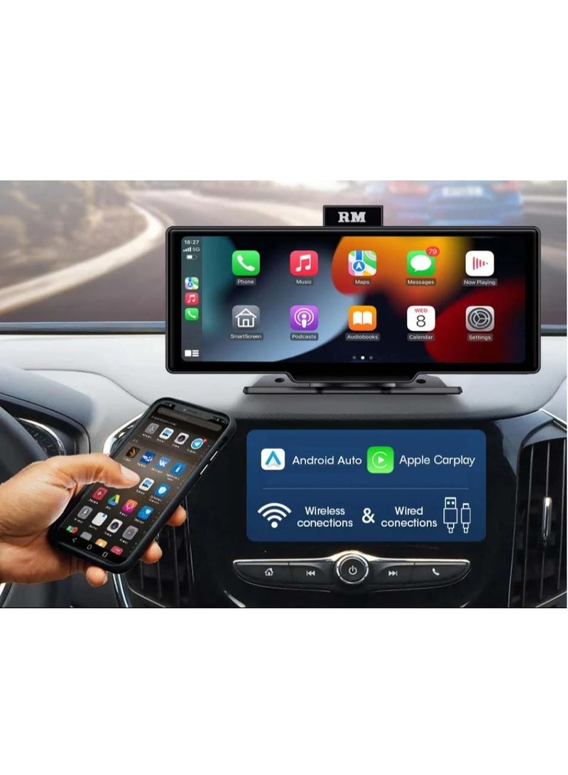 RM Original Roadmaster RM-10 dashboard screen and dash cam, multi-use 10.26" Apple CarPlay, Android Auto and dash cam - Image 2