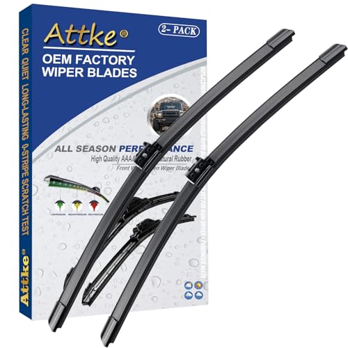 ATTKE OEM Quality Front Windshield Wiper Blades, Factory Replacement Mercedes-Benz C300 2015-2022 GLC300 2016-2019/22"+22" (Set of 2) - Image 1