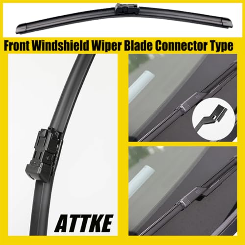 ATTKE OEM Quality Front Windshield Wiper Blades, Factory Replacement Mercedes-Benz C300 2015-2022 GLC300 2016-2019/22"+22" (Set of 2) - Image 3