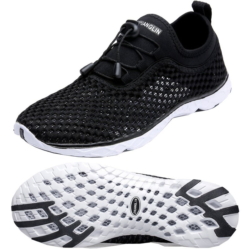 Zhuanglin Men's Quick Drying Aqua Water Shoes,3-Second Drainage & All-Terrain for Swimming,Hiking,Yoga - Image 3