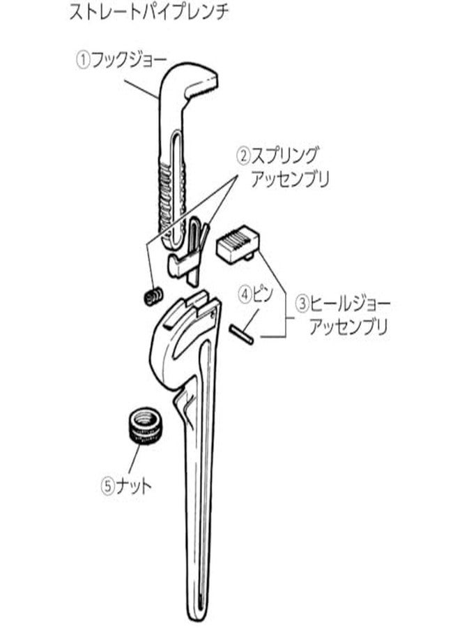 ريدجيد قطع غيار مفتاح الأنابيب Ridgid 31710 - صامولة D1334 24 WR - Image 3