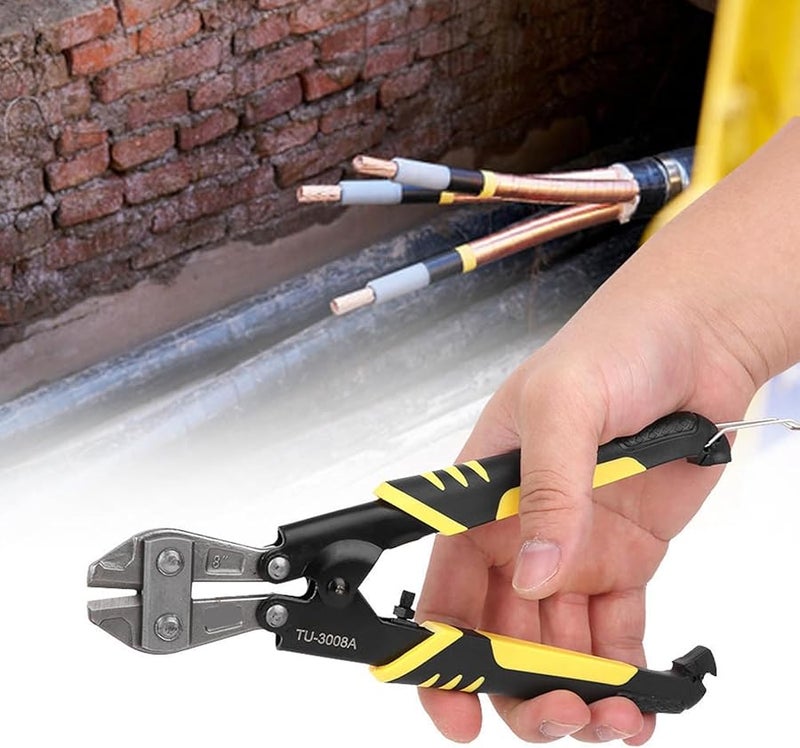 قاطعة براغي من سبائك الصلب الثقيلة مقاس 8 بوصات للسلاسل والأسلاك بمقبض مريح غير قابل للانزلاق - Image 5