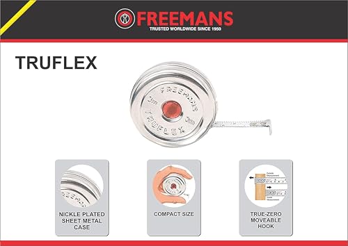 FREEMANS Truflex 3m:9.5mm Measuring Tapes (Pack of 1) - Image 4