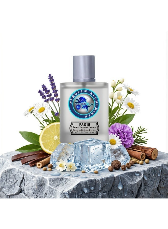 Frozen Alchemist Frozen Fahrenheit (FA018) Eau De Parfum For Men 100ml | Long Lasting Leather, Violet & Woody Fragrance - Image 2