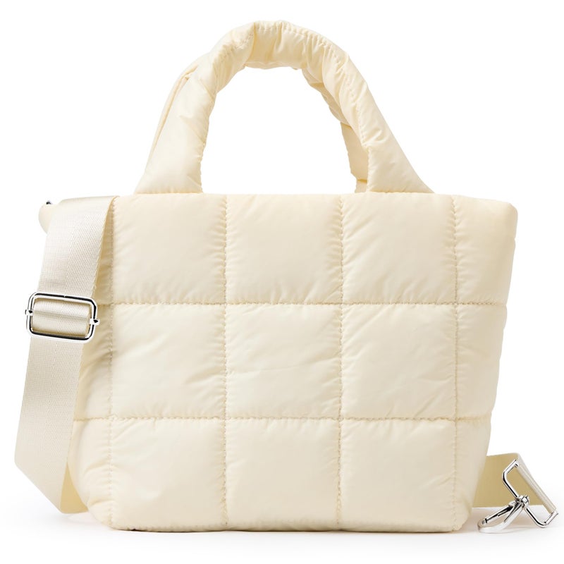 KALIDI FANCY FOREST KALIDI Quilted Tote Bag Small Puffer Crossbody Bag for Women Lightweight Nylon Puffy Shoulder Handbag with Adjustable Strap - Image 1