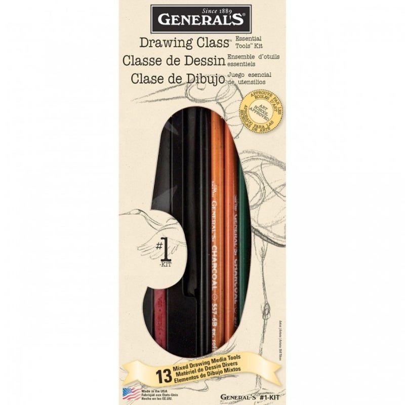 Drawing Class Essential Tools Kit 13 Pieces