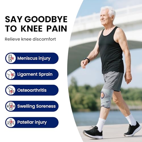 Galvaran Knee Brace for Men & Women - ACL, MCL, Meniscus Tear Support & Arthritis Pain Relief - Stabilizing Knee Braces Support with Side Stabilizers & Patella Gel Pad - Image 2