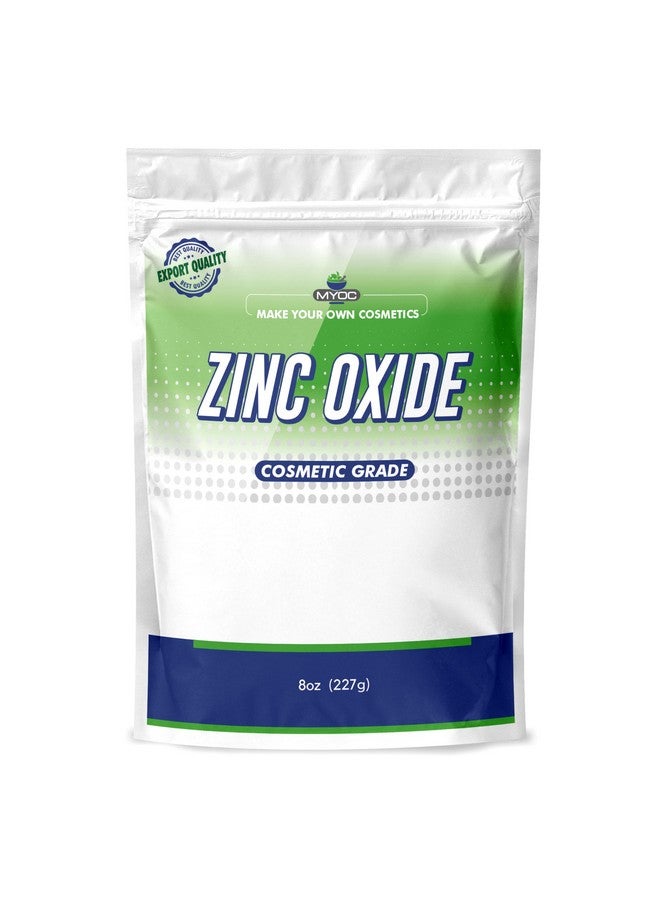 MYOC Pure & Fine Cosmetic Grade Quality White Zinc Oxide (ZnO) Powder Nano-Sized Particles for DIY Personal and beauty care Raw Material Ideal for SPF sunscreen Diaper Rash Cosmetics in Babies- 227 GM