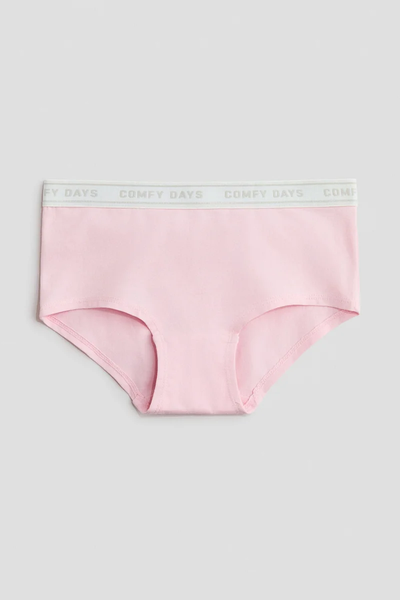 اتش اند ام عبوة من 5 سراويل هيبستر بنقوش كتابية