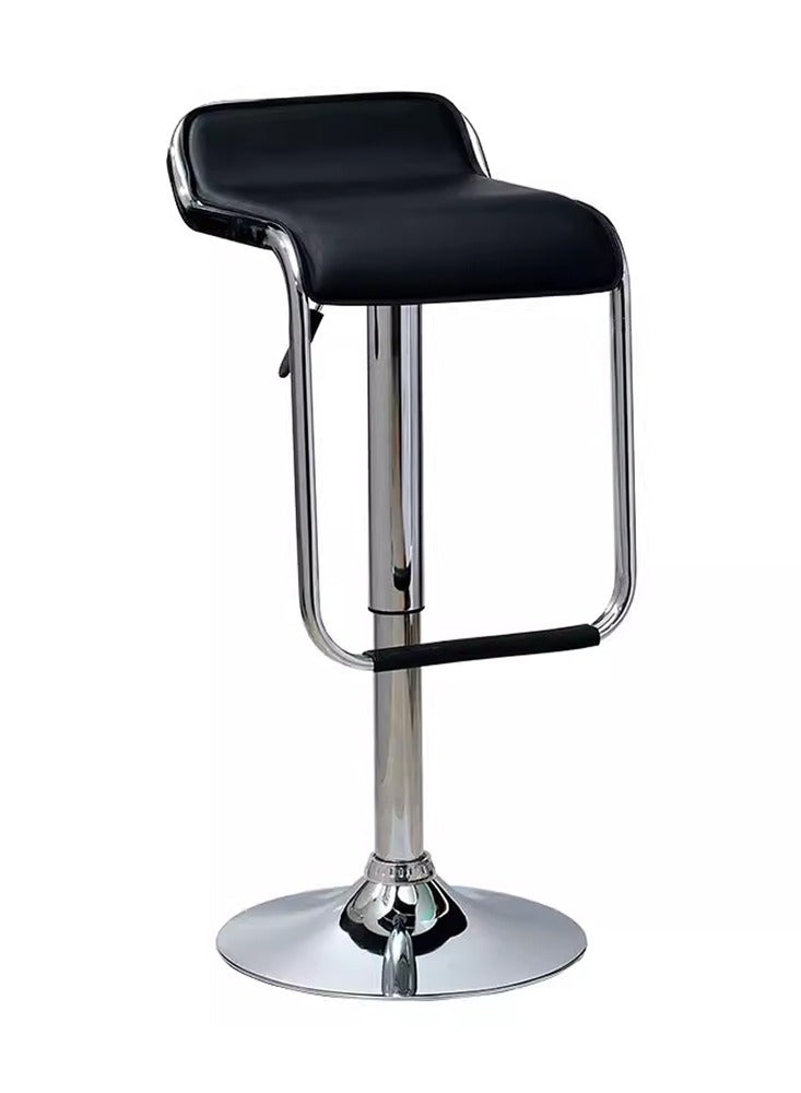 لاني كرسي قضيب عالي قابل للضبط، كرسي مضاد للضيوف (أسود 1 قطعة) - Image 4