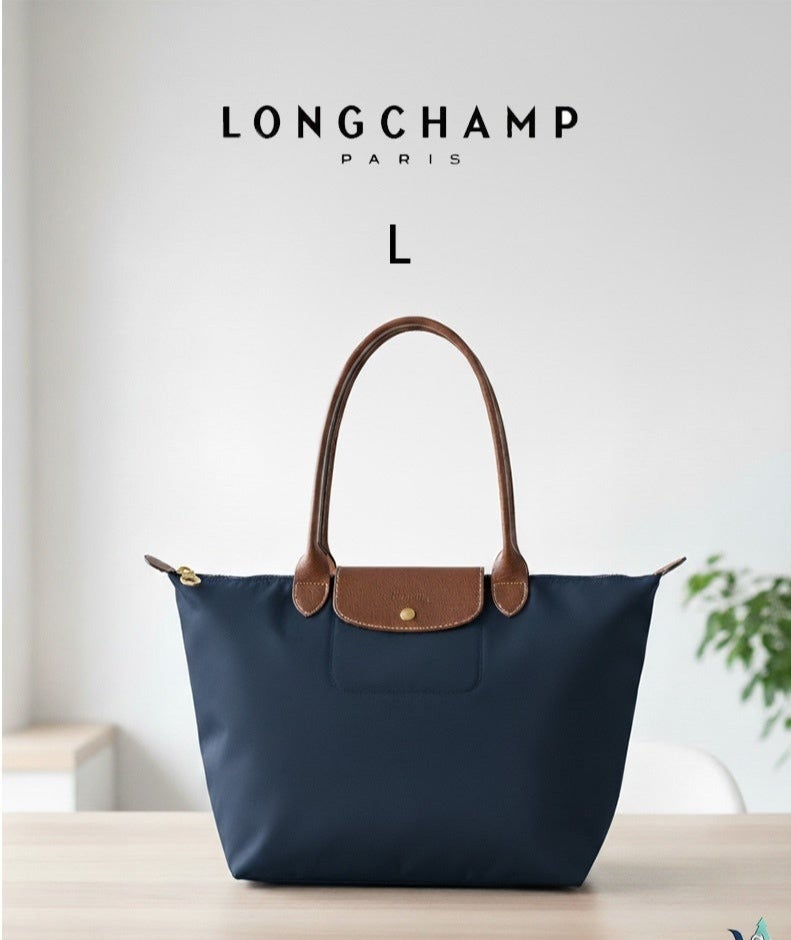 Longchamp Le Pliage  Women's  fashion versatile  Navy Classic  Large - Image 1