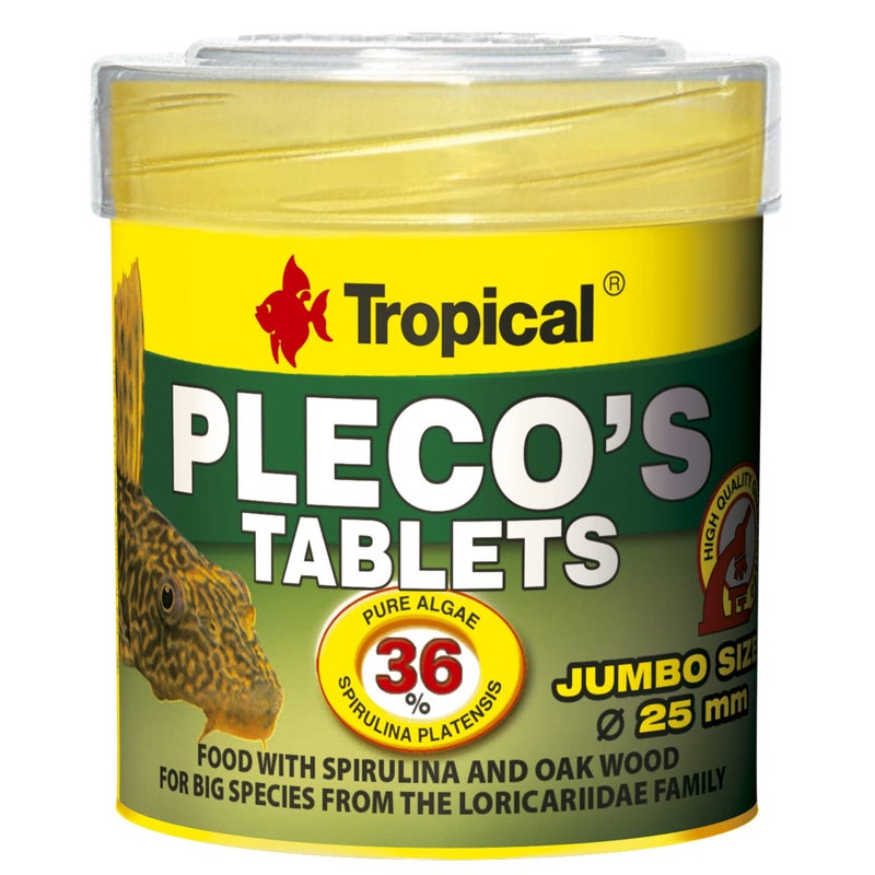 Tropical Pleco's Tablet Sinking Tablet Fish Food 50ml/ 30g- 20772 - Image 1