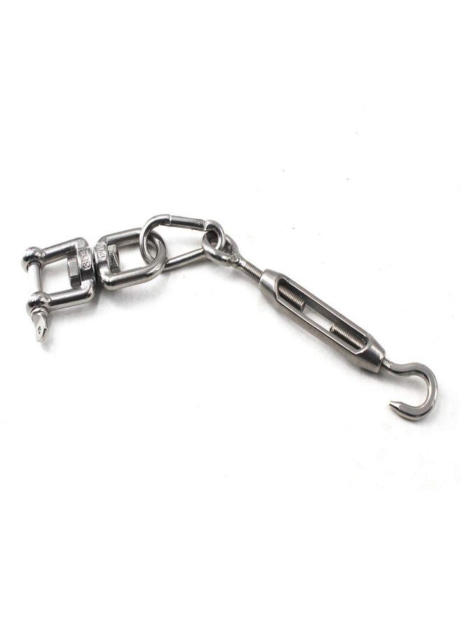 Flomore M10 Jaw and Eye Swivel Shackle 304 Stainless Steel Boat Anchor Chain Connectors (Pack of 1) - Image 3