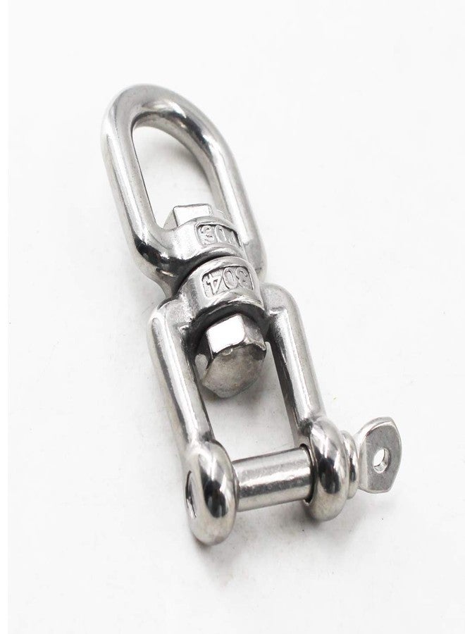 Flomore M10 Jaw and Eye Swivel Shackle 304 Stainless Steel Boat Anchor Chain Connectors (Pack of 1) - Image 2