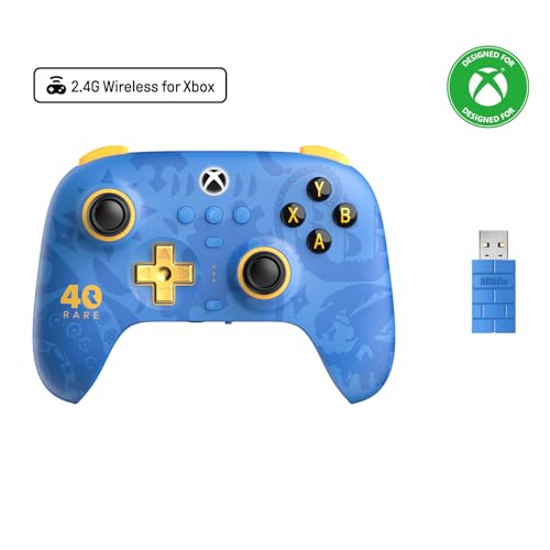 8BitDo Ultimate 3-mode Wireless Controller for Xbox, Hall Effect Joysticks, Pro Back Buttons, Compatibility with Xbox Series X|S & Xbox One, Apple, Windows PC & Android - Rare 40th Anniversary Edition - Image 2