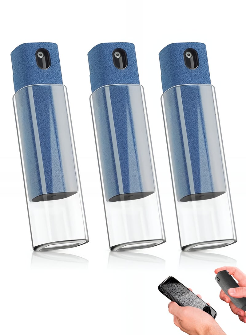 Taimi 3-Pcs All-in-One Touchscreen Cleaner, Spray and Built-in Microfiber Cloth with Clear Protective Case, Screen Cleaner for All Phones, Laptop and Tablet - Blue  - Image 1