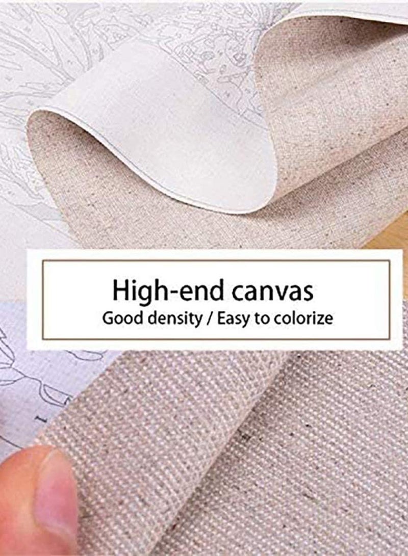 SOLARAE Custom Paint By Numbers Paint By Number Kits DIY Paint by Numbers Paint by Numbers for Kids Adults Beginners 16x20inch Colorful Cat and Butterfly - Image 3