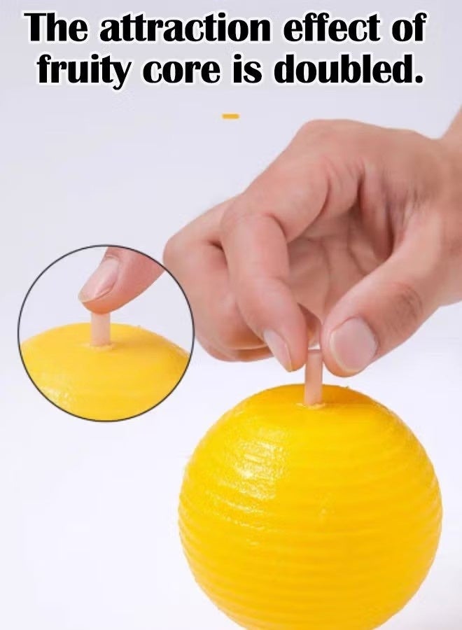 2 Pcs Sticky Fruit Fly Trap Ball Adhesive Fly Catching Ball Sticky Glue Fly Gnat Wasp Hornet Mosquito Bugs Flying Insects Trap Ball Traps (2 Pack) - Image 2