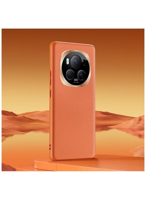 Compatiable with Honor Magic 6 Pro 5G Case, Luxury Leather Soft Silicone Phone Back Cover For Magic 6 Pro Stylish Funda Shockproof Bumpe