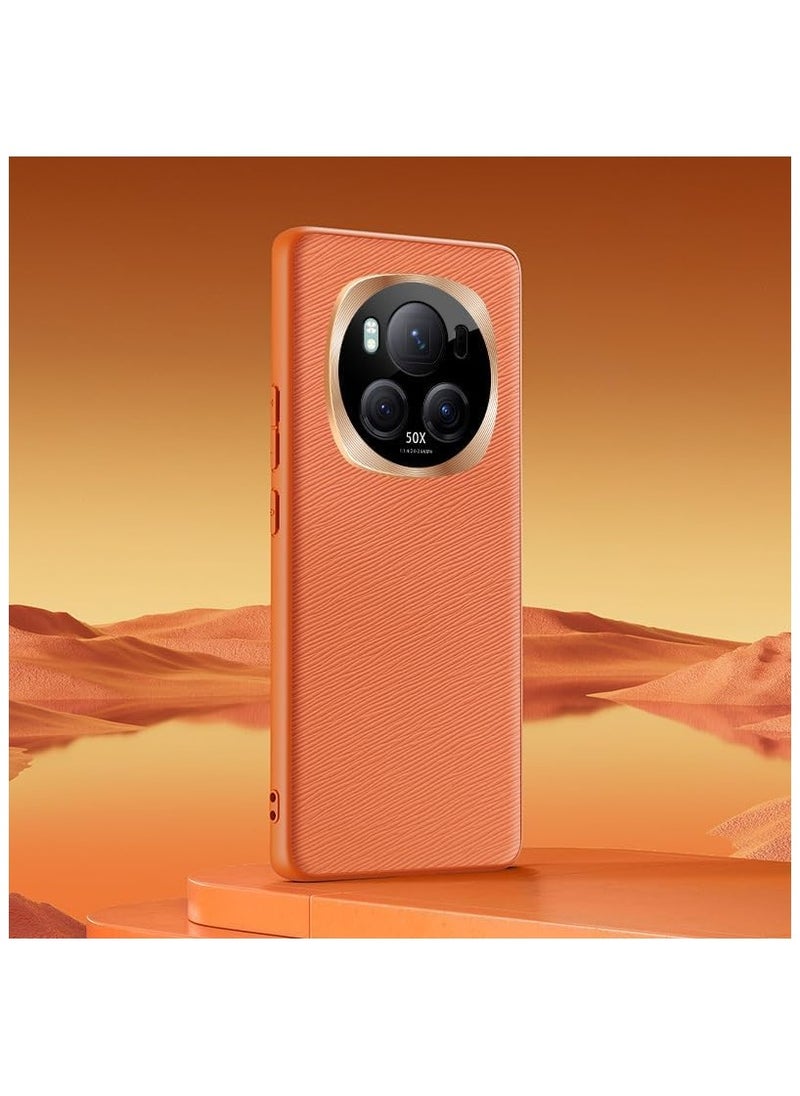 General Compatiable with Honor Magic 6 Pro 5G Case, Luxury Leather Soft Silicone Phone Back Cover For Magic 6 Pro Stylish Funda Shockproof Bumpe 