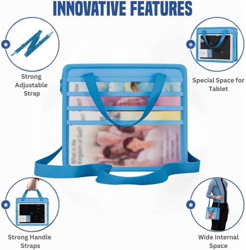 OLDECORY JW Magazine and Tract Holder, JW Field Service Supplies, Jehovah Witness Ministry Supplies, jw.org Accessories Gifts Ideas, Ministry Organizer for Pioneers, Best Life Ever Gifts Pioneer (Light Blue) - Image 5