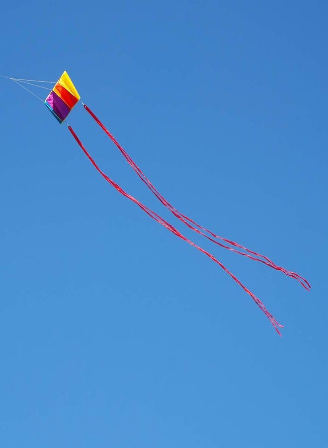 Besra Rainbow Parafoil Kite with 5m Long Tails Single Line Parachute Kite Easy to Fly Outdoor Fun Sports(34inch) - Image 5