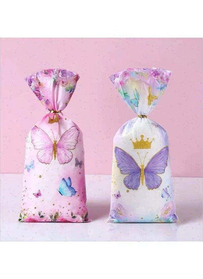 Zeemey 100pcs, Plastic Candy Bags, Theme Birthday Party Candy Bags, Gifts Biscuit Packing Bags, Baby Shower Party Supplies, Food Packaging Bag, Packaging Bag, Baking Shop Supplies, Baking Supplies, Party Supplies, Holiday Supplies  - Image 5