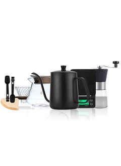 V60 Coffee Drip Kit Drip Set 7 Pieces Specialty Coffee Set Professional Coffee Maker Tools Barista Drip Coffee Kit - pzsku/ZE1CA890A2C15184FAFC3Z/45/_/1731396567/ab6e35ba-ea0f-4433-bbdb-3013bd9deb26