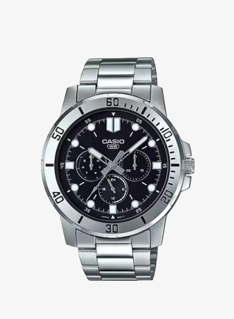 CASIO Men's Stainless Steel Analog Watch MTP-VD300D-1EUDF - 45 mm