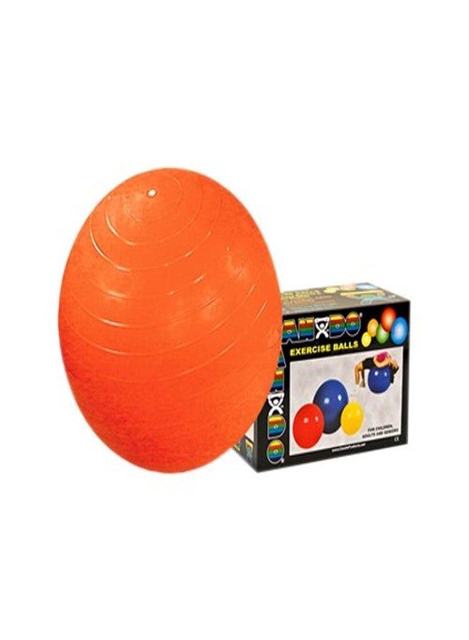 CanDo Inflatable Ball, Orange, 55 cm, 22 Inch, Boxed