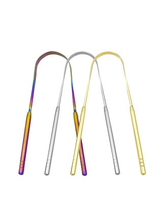 3 Colors Stainless Steel Tongue Scraper U-shaped Metal Fresh Breath Cleaning Coated Tongue Toothbrush Oral Hygiene Care Tools - pzsku/ZE1CAA098E7C4C97DED71Z/45/_/1729103167/735713d0-d99a-4993-b03c-2115918af205